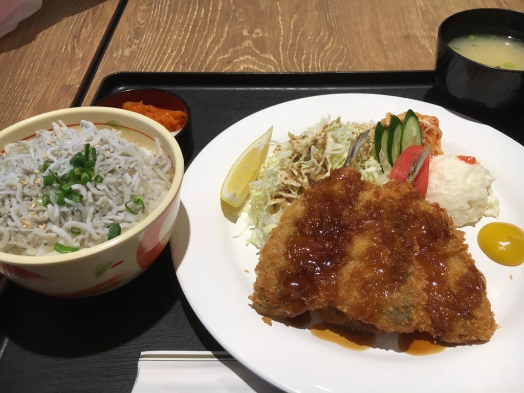 アジフライ定食