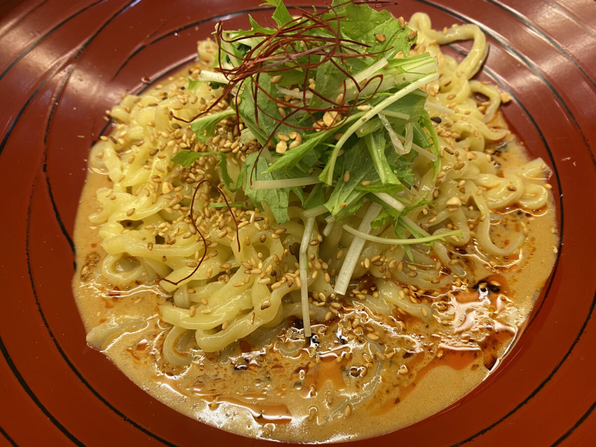 汁なし担担麺金蠍（キンカツ）@東京神谷町【金胡麻パワー】