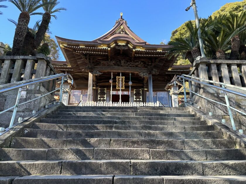 西叶神社石段