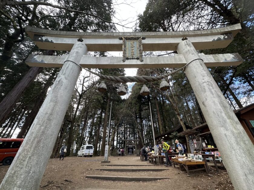 宝登山神社奥宮の鳥居