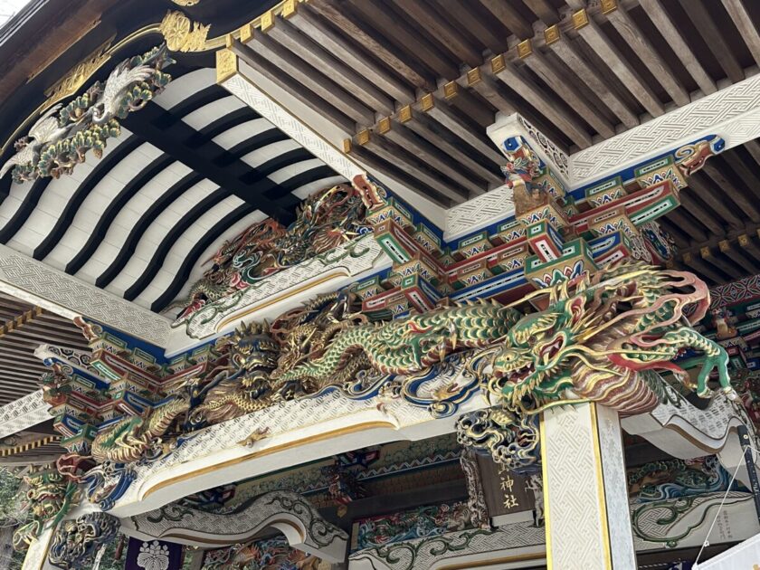 宝登山神社の華麗な彫刻