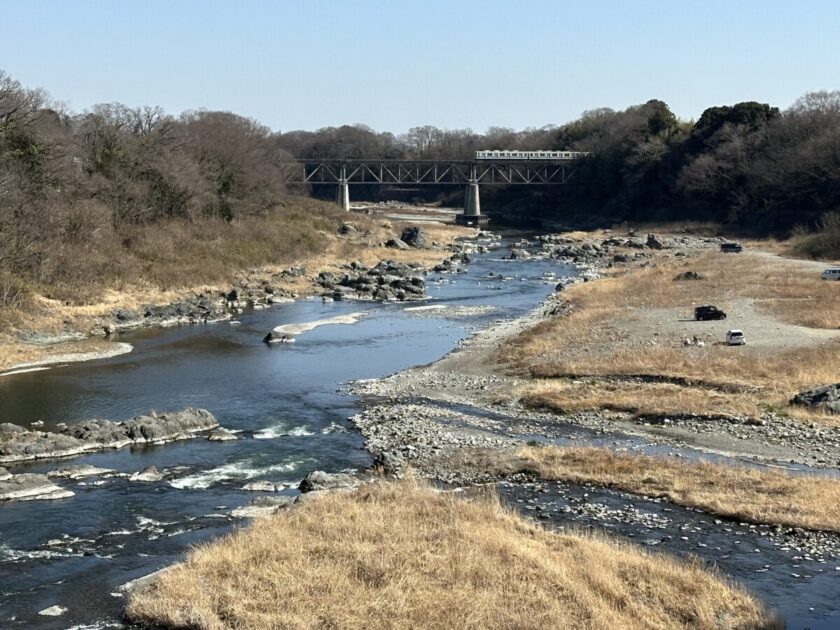 正喜橋の上から見る荒川