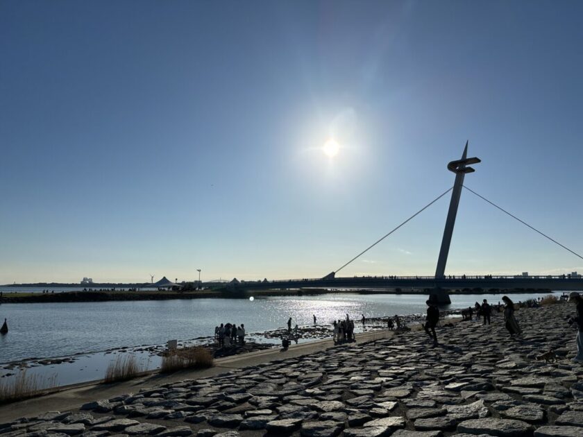 葛西臨海公園から見る東京湾