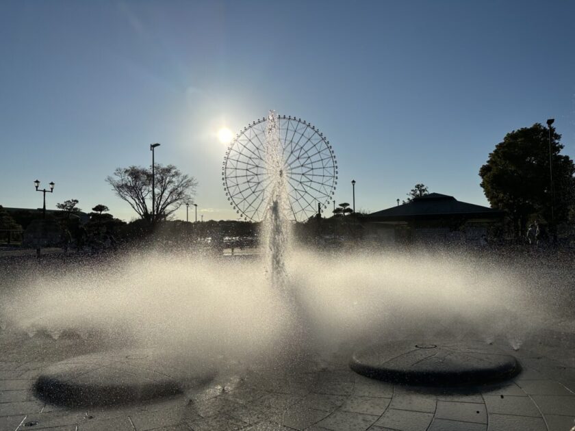 葛西臨海公園駅前の噴水