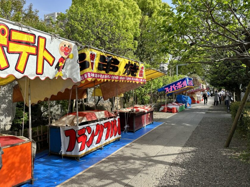 藤まつりの屋台