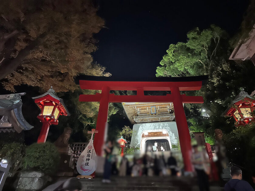 夜の江島神社