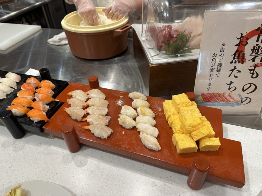 ホテル華の湯食事　お寿司
