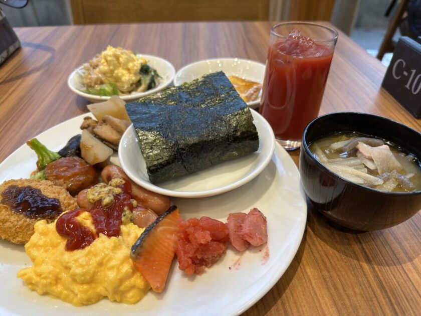 ホテル華の湯食事　朝食ビュッフェ