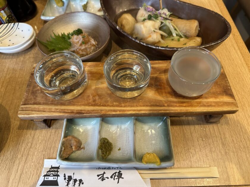 小田原おでん本陣　地酒飲み比べ